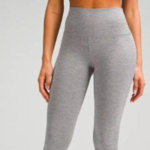 Lululemon Align High Rise Pant 25" Heathered Core Medium Grey Size 18